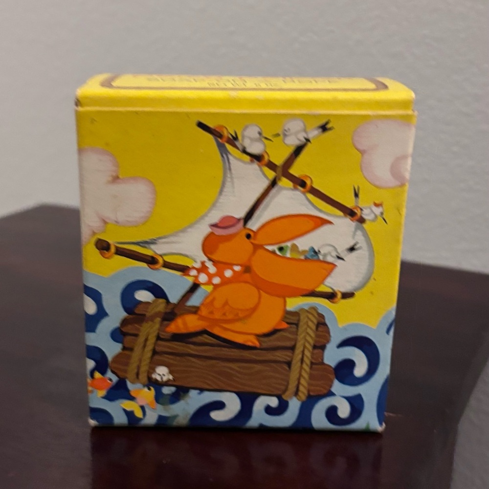 Vintage 1972 Avon Percy Pelican soap on a rope
In original box
